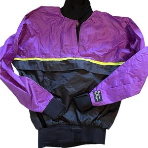 80’s Rainbow Purple and Black Jacket